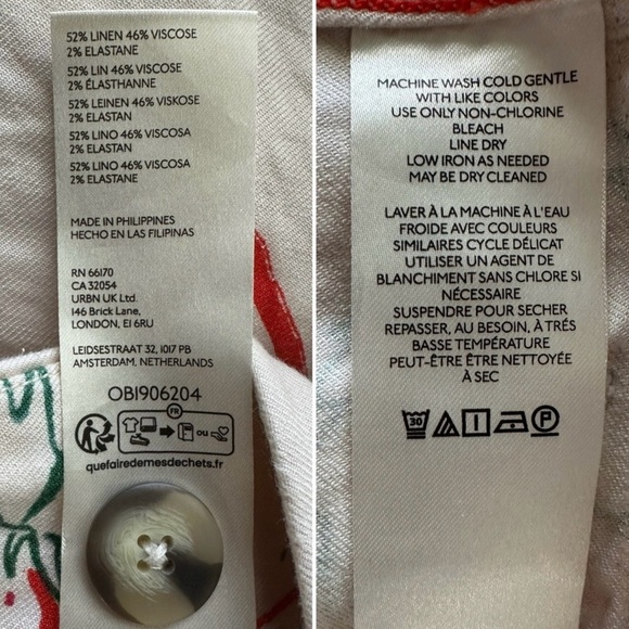 Maeve by Anthropologie The Colette Strawberry Cropped Pants - Picture 8 of 8